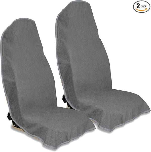 Car Seat Covers — Front Seat — Gray