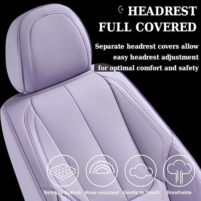 Universal Seat Covers — Front Seat — Purple