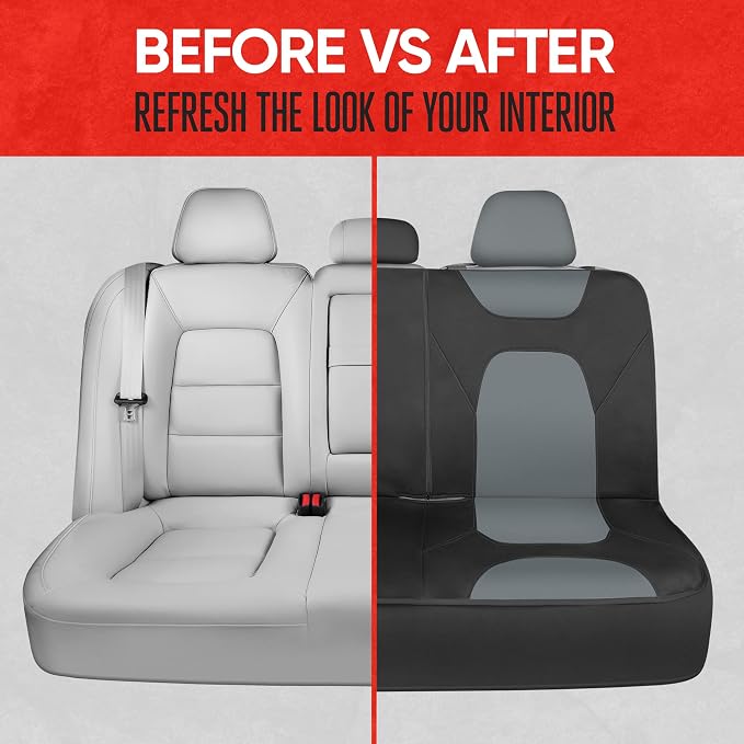Pet Car Seat Protector — Rear Seat — Gray / Black