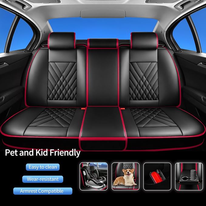 Seat Covers for Nissan Juke — Full Set — Red