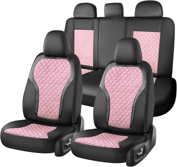 Universal Seat Covers — Full Set — Pink