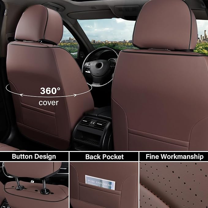 Universal Seat Covers — Front Seat — Coffee