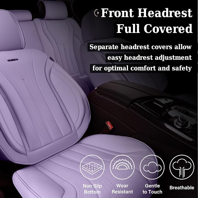 Universal Seat Covers — Full Set — Purple