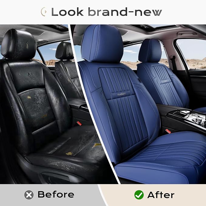Universal Seat Covers — Front Seat — Blue