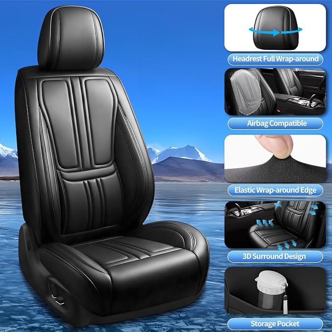 Seat Covers for Nissan Altima — Full Set — Black