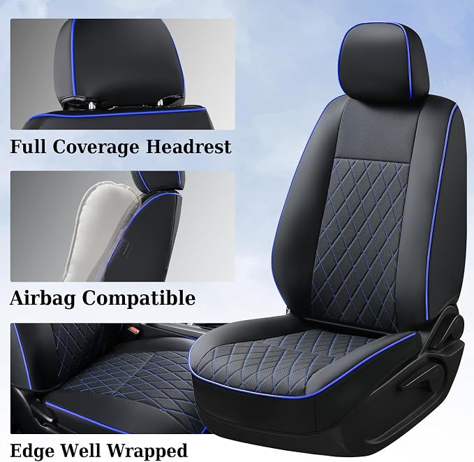 Seat Covers for Toyota Tacoma — Front Seat — Blue