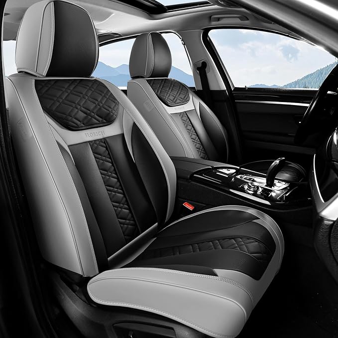 Universal Seat Covers — Front Seat — Gray