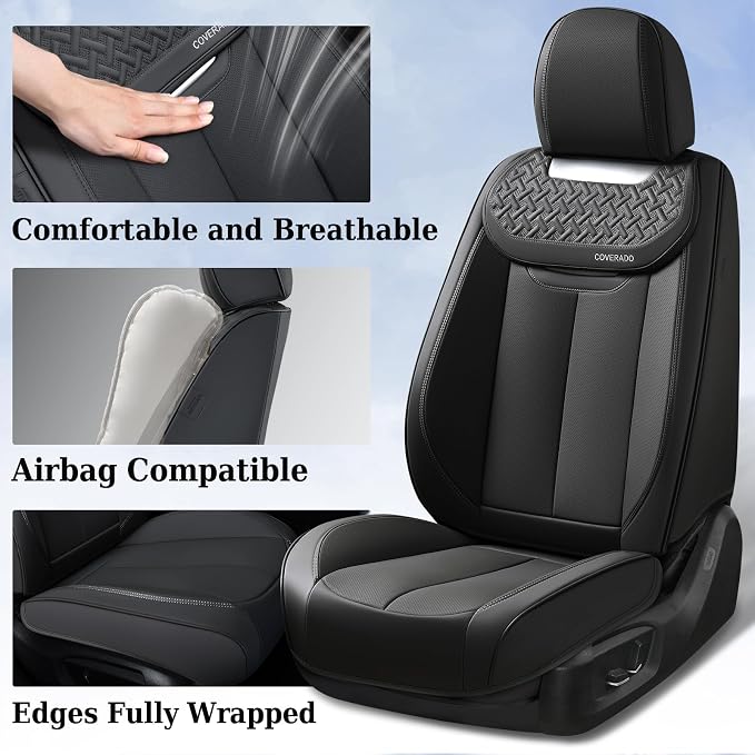 Universal Seat Covers — Full Set — Black