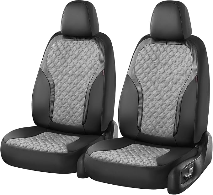 Universal Seat Covers — Front Seat — Black / Gray