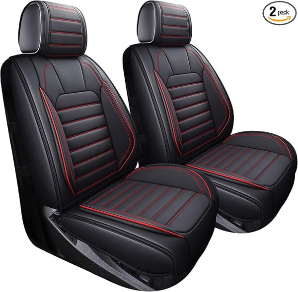 Seat Covers for Chevrolet Silverado / GMC Sierra — Front Seat — Black / Red