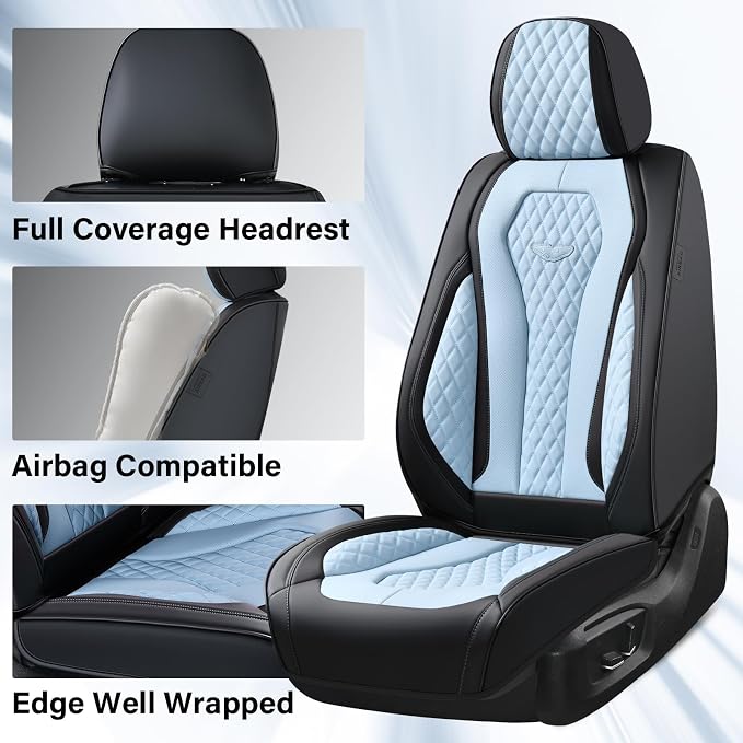 Universal Seat Covers — Front Seat — Blue