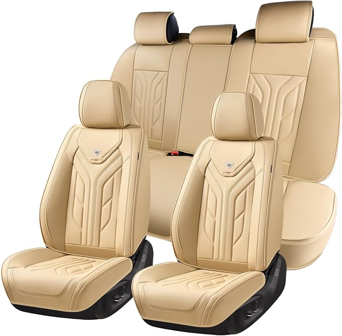 Universal Seat Covers — Full Set — Beige