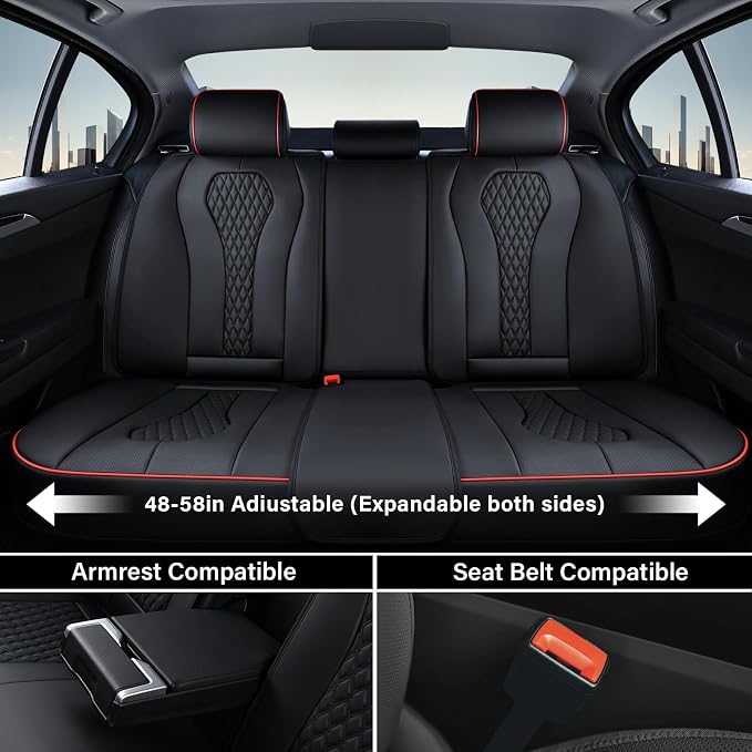 Universal Seat Covers — Full Set — Black