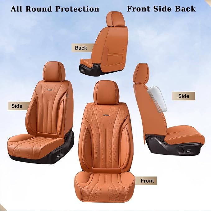 Universal Seat Covers — Full Set — Brown