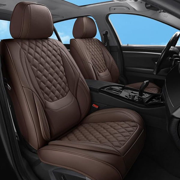 Universal Seat Covers — Full Set — Brown