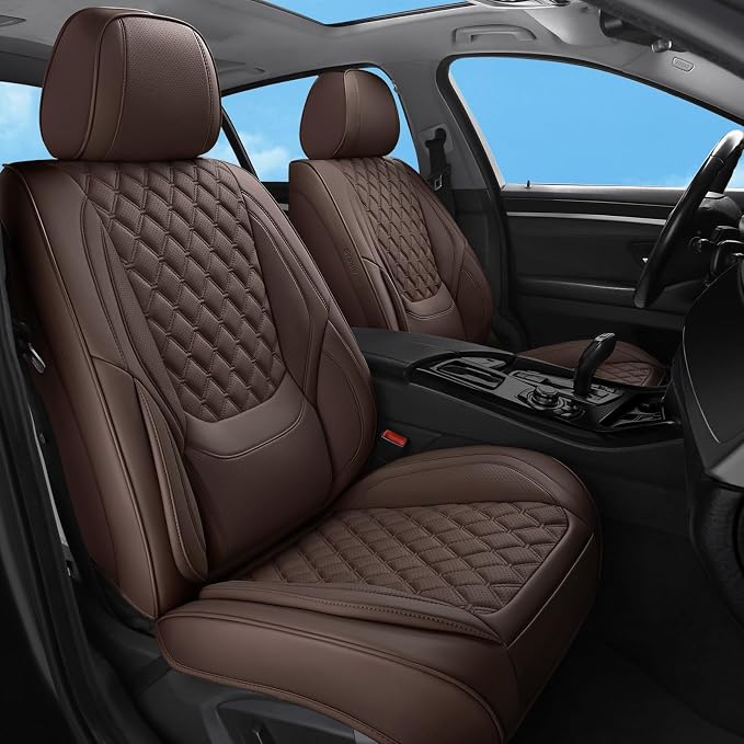 Universal Seat Covers — Full Set — Brown