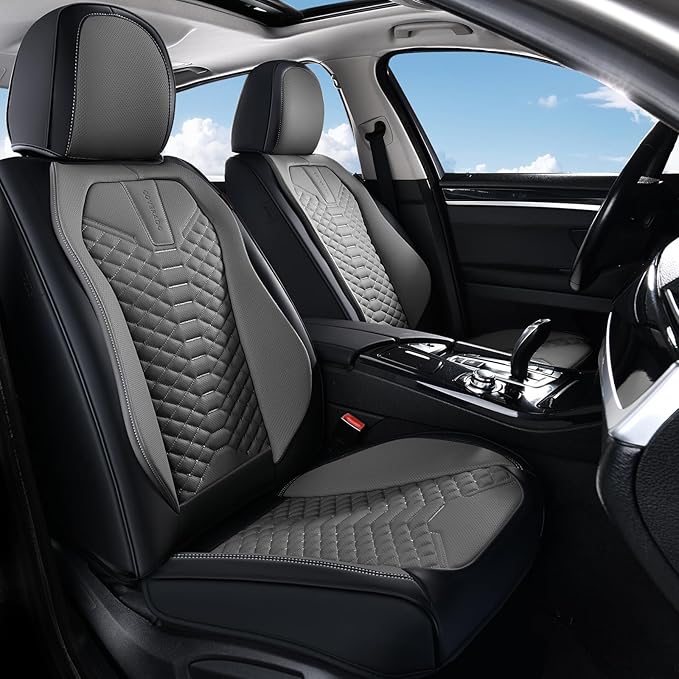 Universal Seat Covers — Front Seat — Black / Gray