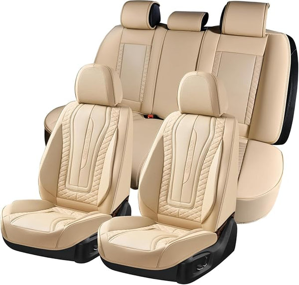 Universal Seat Covers — Full Set — Beige