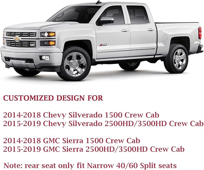 Faux Leather Seat Covers for Chevrolet Silverado / GMC Sierra — Full Set