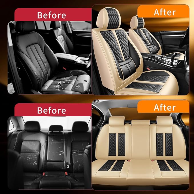 Seat Covers for Nissan Frontier — Full Set — Beige