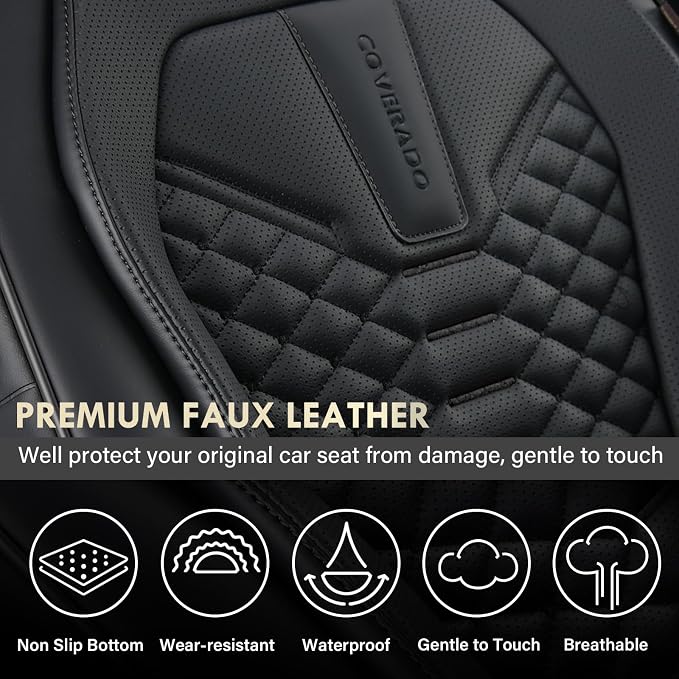 Universal Seat Covers — Full Set — Black