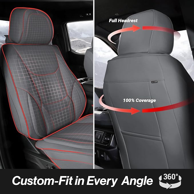 Seat Covers for Chevrolet Silverado — Full Set — Gray