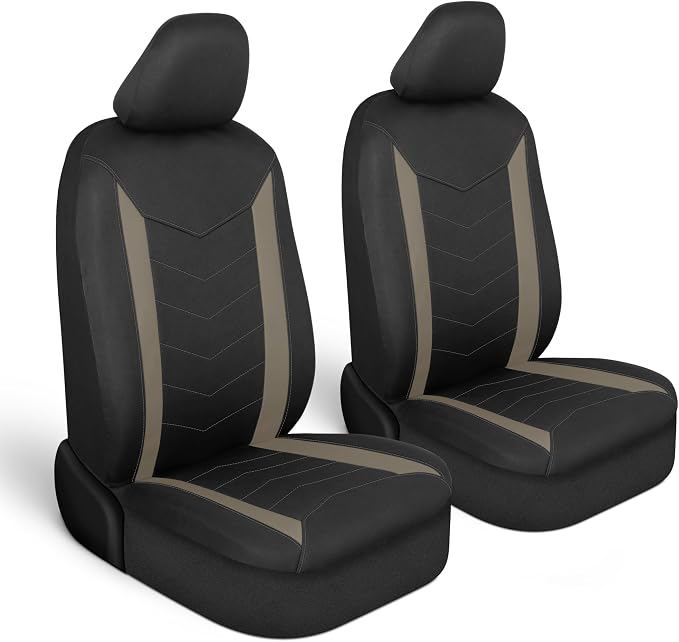 Neoprene Car Seat Covers — Front Seat — Beige