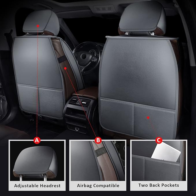 Car Seat Covers — Full Set — Gray