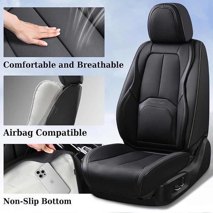 Universal Seat Covers — Full Set — Black