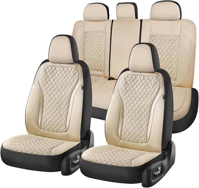 Universal Seat Covers — Full Set — Beige