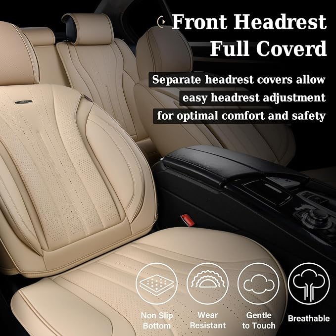 Universal Seat Covers — Full Set — Beige