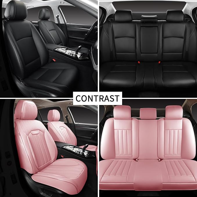 Seat Covers for Multiple Vehicles — Full Set — Pink