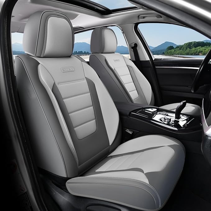 Universal Seat Covers — Front Seat — Gray