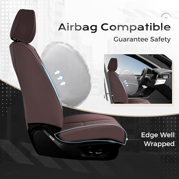 Universal Seat Covers — Front Seat — Coffee