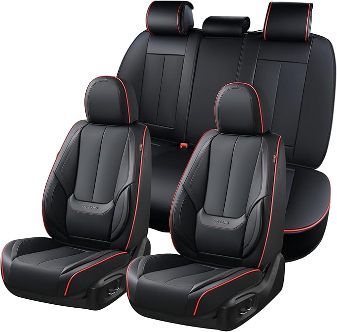 Universal Seat Covers — Full Set — Black / Blue