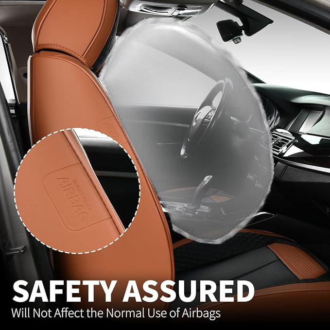 Universal Seat Covers — Front Seat — Brown / Black