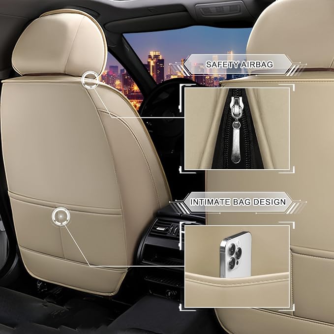 Seat Covers for Honda Civic — Beige