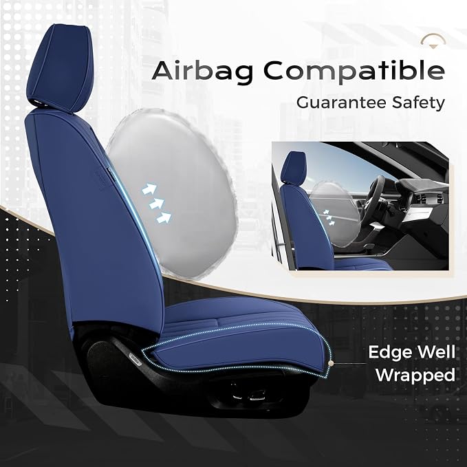Universal Seat Covers — Full Set — Blue