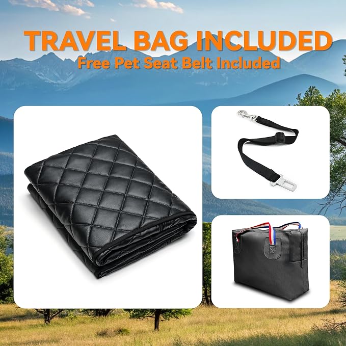 Pet Car Seat Protector — Black