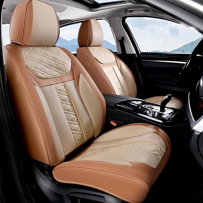 Universal Seat Covers — Front Seat — Beige