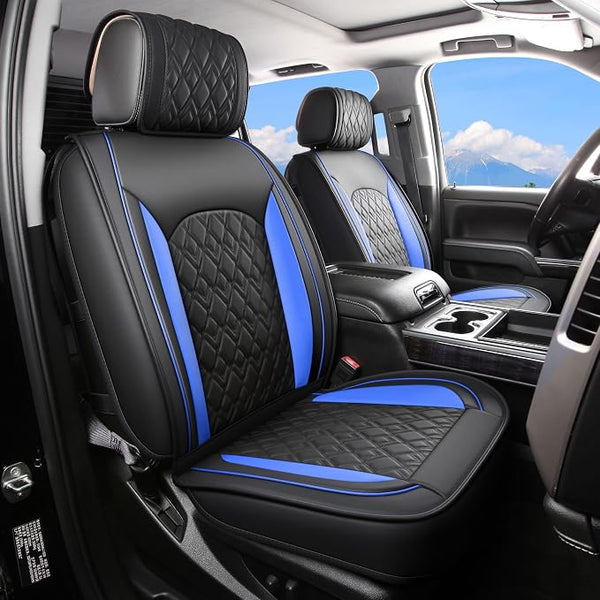 Seat Covers for Chevrolet Silverado / GMC Sierra — Front Seat — Black / Blue