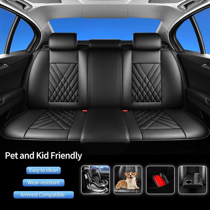 Seat Covers for Nissan Leaf — Full Set — Black