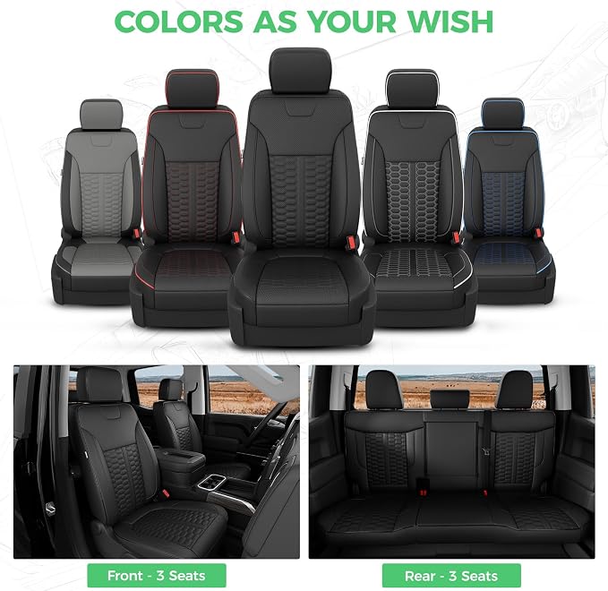 Faux Leather Seat Covers for Chevrolet Silverado / GMC Sierra