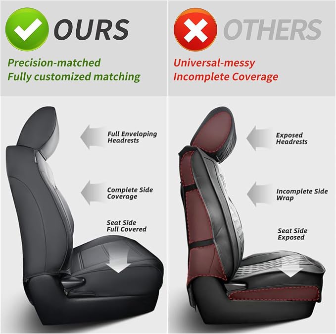 Seat Covers for Multiple Vehicles — Full Set — Beige