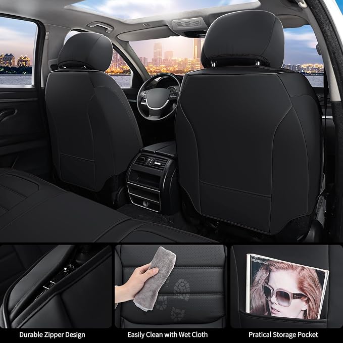 Universal Seat Covers — Full Set — Black