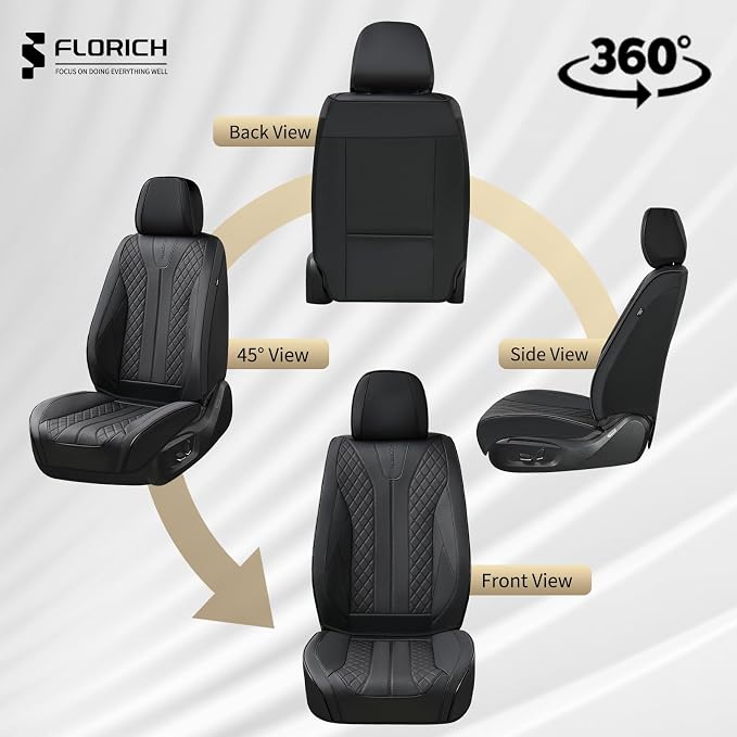 Universal Seat Covers — Full Set — Black