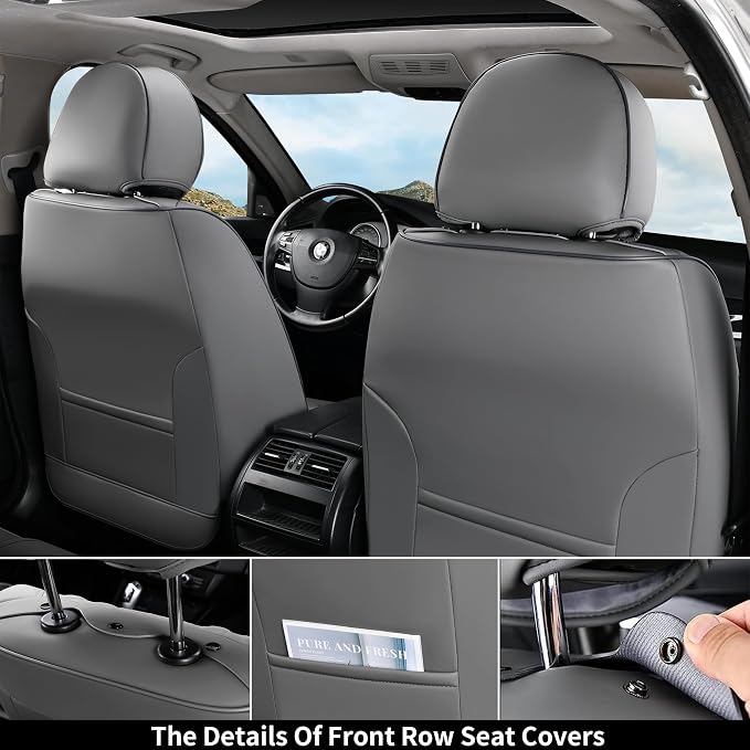 Universal Seat Covers — Full Set — Gray