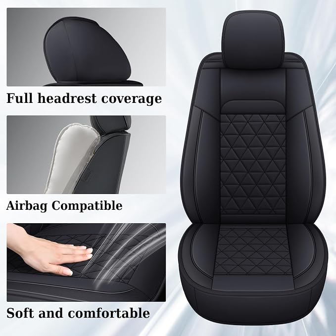 Seat Covers for Multiple Vehicles — Black