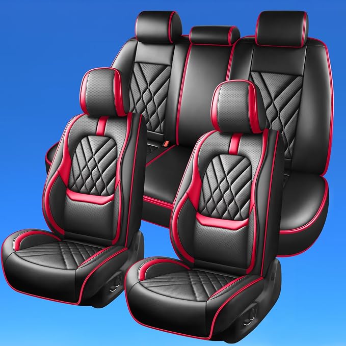 Seat Covers for Nissan Ariya — Full Set — Red