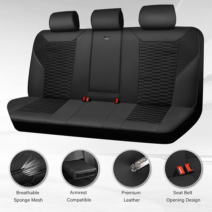Universal Fabric Seat Covers — Black